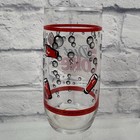 Vtg Coca Cola Glass Diet Coke Red Bubbles - Collectible Glass Anchor Hocking Usa