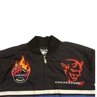 Reason X Dodge Srt Demon Racing Bomber Jacket Mens Medium Black Blue Limited Ed