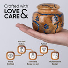 Wood Pet Urns For Dog cat Ashes - Small 10 Cu in Resin Decorative Urn For Ashes 