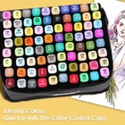 80 Colors Dual Tips Alcohol Markers  Permanent Sketch Art Markers Pens Set Wi   