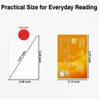 7 Pcs Credit Card Magnifying Glass 3x Fresnel Lens 4 72x3 15in - Reading Aid