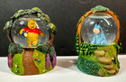 6 Authentic Disney Store Exclusive Winnie The Pooh   Friends Mini Snow Globes