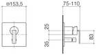 Dornbracht Mem Concealed Single-lever Mixer With Diverter In Chrome 36115780-00