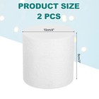 Round Foam Cake Dummy  4 x 3  White Fake Cake Circles Dummies  2pcs