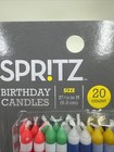 Target Spritz Birthday Candles  20 Ct  Rainbow Stripes