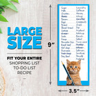 Funny Cats Large Magnetic Notepads For Refrigerator  3 Pack  3 5 X 9 - 50 Sheets