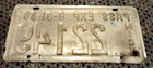 1938 Michigan Six Month License Plate   In Great Shape