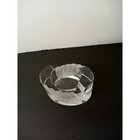 Mikasa Artdeco  curtain Call frosted Stripe Glass  Oval Candleholder 2 1 4 