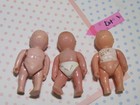 Lot 3 Vintage Renwal Dollhouse Nursery-kewpie Nude Baby Girl Boy Doll No 8 Set 1
