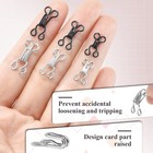 120 Set Tiny Hooks And Eyes Closures For Sewing  120set Assorted Size   Color