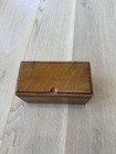Antique 1889 Oak Singer Sewing Machine Folding Wood Puzzle Box Vintage