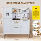 Kids Pretend Kitchen Playset Wooden Cooking Play Kitchen Toys W  Sounds   Lights