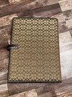 Vintage Coach Classic C Brown Signature Canvas Planner Cover Notebook Cover