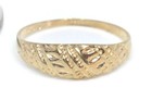 10kt Yellow Gold Children s Dome Style Ring    size 3 - Free Shipping 