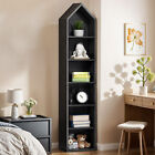 6 Tier Bookshelf Narrow Cube Bookcase Storage Display Rack Living Room Home