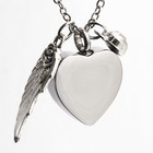 Heart Urn Necklace For Ashes Cremation Memorial Keepsake Jewelry 12 Birthstones
