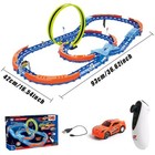 Slot Car Race Track Set Glow In The Dark Light Up Race Rc Car Toy Gift For Kids