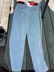Nike Men   s Large Swingman Dri-fit Piped Baseball Pants - White red Stripe W belt
