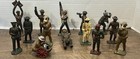 Vintage Barclay Manoil Ww Lot Of 14 Metal Toy Soldier Cast Lead Army Figures