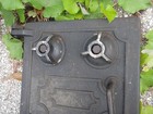 Vintage Cast Iron  Wood-burning Stove Door -spring Handle-- Door Only