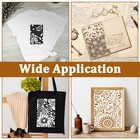 12 Pcs Abstract Geometric Texture Stencils For Painting  Mixed Stencils For Craf