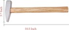 10 5  Engineer Hammer 0 44 Lb Forged Steel With Wooden Handle For Diy   Metalwor