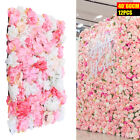 12pc Rose Flower Wall Panels Artificial Silk Wedding Decor Party Home Floral Diy