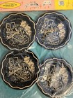 Vintage Mcm Souvenir State Metal Tin Coaster Set California Nos In Package 