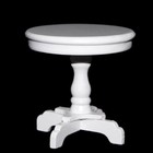 Mini Round Coffee Table Small Circle Side End Table Wood Color Living Room