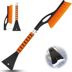 Portable Ice Scraper Snow Brush Detachable Tool For Car Windshield Scratch Free