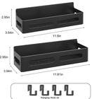 4 Pack Magnetic Spice Rack For Refrigerator Organizer Moveable Shelf For Fridge