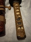 Vintage Japanese Katana Samurai Sword Saber Replica Corded Handle   Sheath 