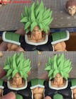 Custom 1 12 Scale Shf Broly Super Saiyan God Green Hair Head Sculpt 3 Face Kit