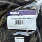 Binks  25 Ft Genuine hvlp Ergo-flex Hose 3 8  Black white Sealed New  