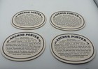 Vintage Anchor Porter Beer Coasters Set Of 4 Brewery  Barware