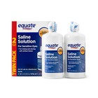 4 Bottles Equate Saline Solution For Sensitive Eyes Twin Pack 12 Oz each 2 Packs