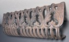 Antique Late 19th Cent  American Victorian Cast Iron Fireplace Log Holder Insert