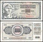 Yugoslavia 1000 Dinara  1978-1981  P-92  Used X 1000 Pcs Brick