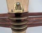 Antique Clothes Drying Rack Solid Brass Wall Mount 8 Arm  27    - Very Nice 