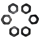 1 2  X28 Jam Nut 1 2-28 Thread Black Steel Lock Nut Package Of 6