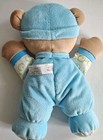 Fisher Price Baby s First Bear Rattle Plush Euc Blue 11  Boy Girl Stuffed 2008