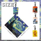 Glasses Cleaning Cloth microfiber Eyeglass Cleaner Art Design Keychain 4pcs  