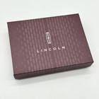 Lincoln Star Logo Keychain Chrome Metal Key Ring With Gift Box