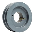 Cast Iron 4 5  Dual Groove Pulley 2 Belt A Section 4l With 1  Sheave Bushing
