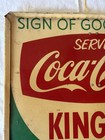 Vintage Coca-cola  Tin Sign Store Spinner Sign Of Good Taste  king Size  1950 s