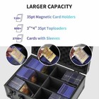 6 Slot Graded Card Case Storage Box For 3 x4  Toploaders Magnetic Card Holders