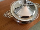 English Silver Mfg  Corp  By Leonard Silver 2qt  Bowl With Handles Vintage