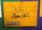 Magic Johnson larry Bird Dual Signed Original Forum Floor Piece  10 Framed - Bas