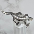 Vintage 925 Sterling Silver Lizard Gecko Brooch Textured Salamander Pin 4 5g