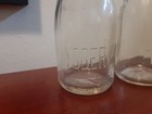 Lot Of 2 Vtg  Yoder Dairies  1 2 Pint Milk Bottles Embossed Letters